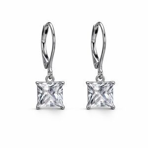 Stunning New Silver Crystal Drop Earrings